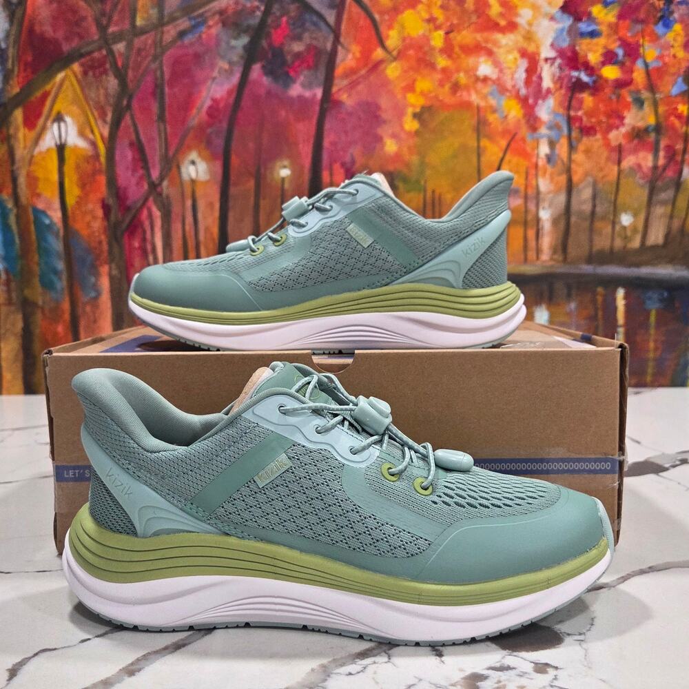 Kizik London Surf Spray Granite Green Size 7.5 Women's All Terrain